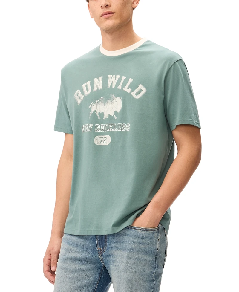 Buffalo David Bitton Men's Tareo Crewneck T-Shirt