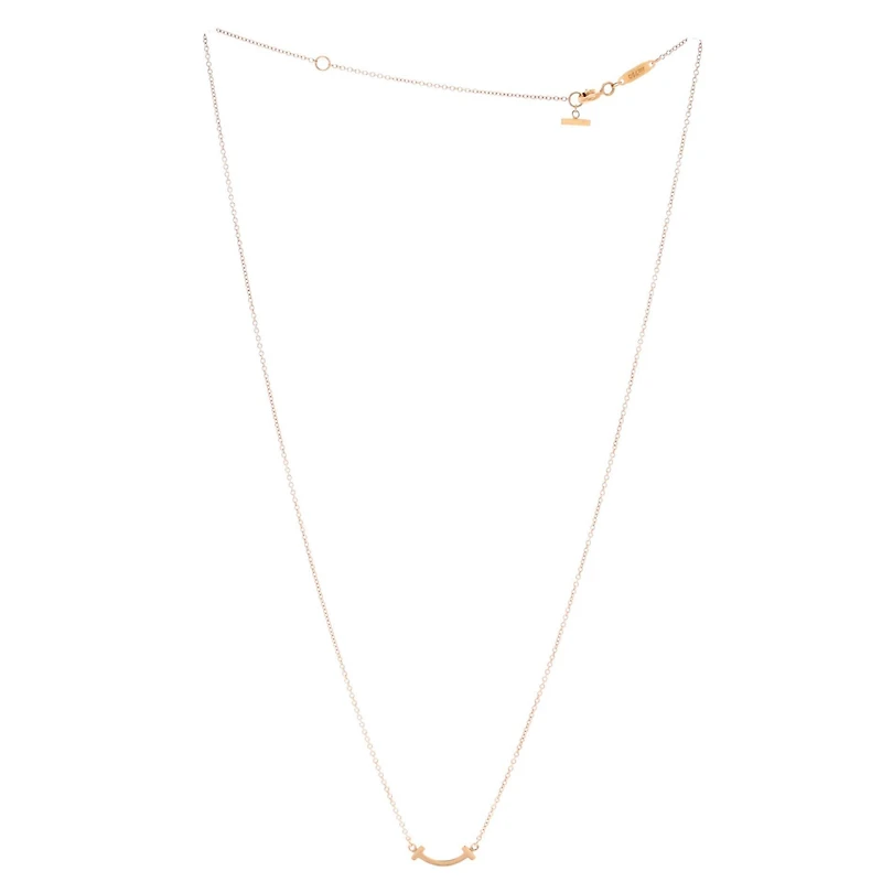 Pre-Owned Tiffany & Co T Smile Pendant Necklace