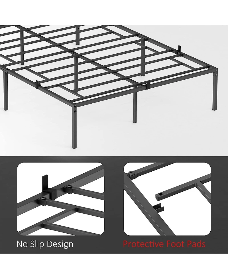 homfan 10Inch Heavy Duty Metal Bed Frame