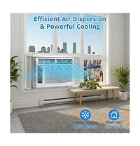 Xo 6000 Btu Window Air Conditioner, Fast Cooling to 250 Sq.Ft.,Remote Control