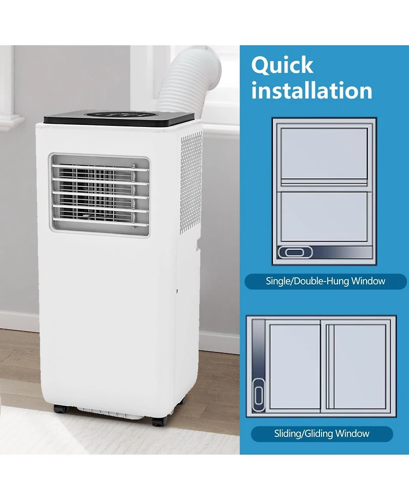 Xo 8,000 Btu Portable Air Conditioner with Quiet Cooling, Remote and 24-Hour Timer for Bedroom, Office, Dorm or Apartment
