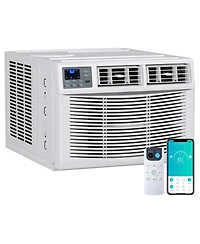 Xo 8000 Btu Window Ac with Heater, 115V WiFi Smart Unit, Cools and Heats 350 Sq. Ft, App and Voice Control