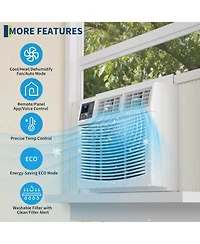 Xo 23200 Btu Window Air Conditioner, Remote Control and WiFi, with Heat, Rooms up to 1500 Sq Ft