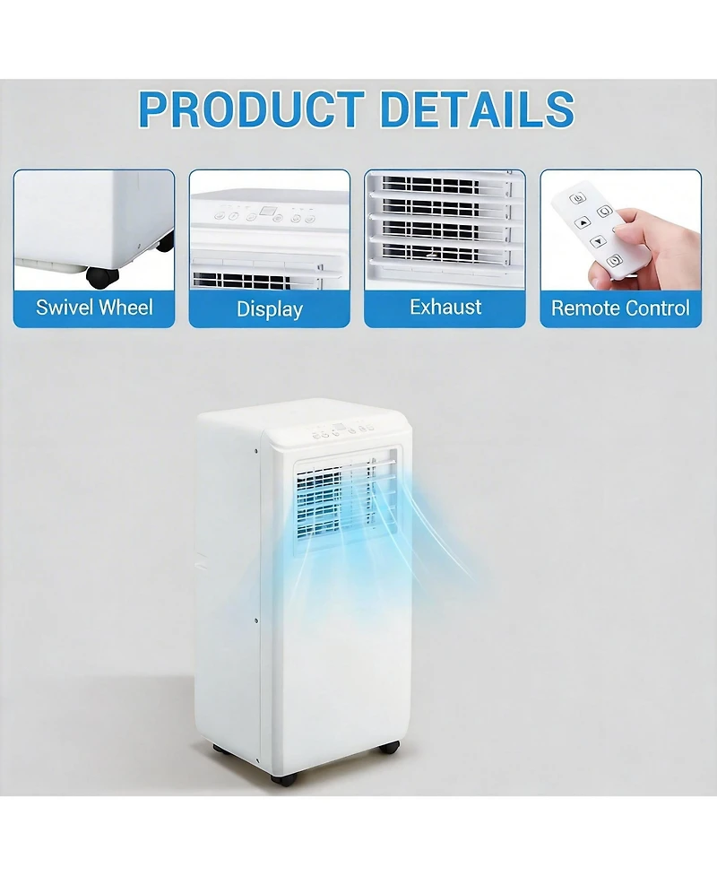 Xo 8000 Btu Portable Air Conditioners, Cools Up to 350 Sq ft