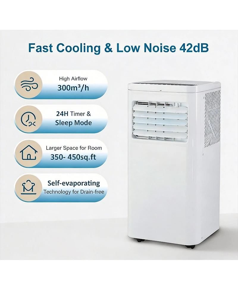 Xo 10000 Btu Portable Air Conditioners, with Cooling, Dehumidifier and Fan