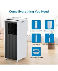 Xo 8000 Btu Portable Air Conditioners, 3 in 1 with Cool, Dry, Fan Modes for Bedroom up to 350 Sq.Ft.