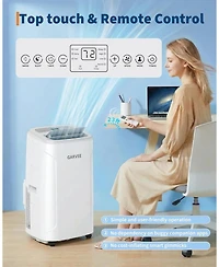 Xo 14,000 Btu Portable Air Conditioner with Fast Cool, Air Purification, Cools Up to 750 Sq. Ft.