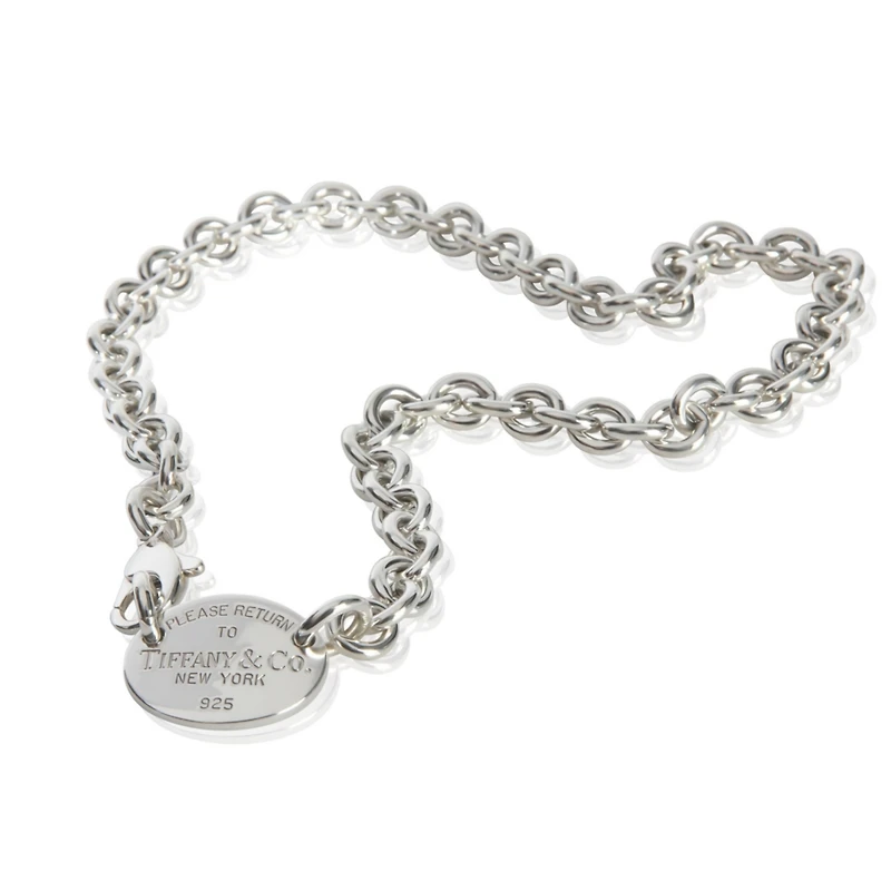 Pre-Owned Tiffany & Co Sterling Silver Return To Tiffany Necklace
