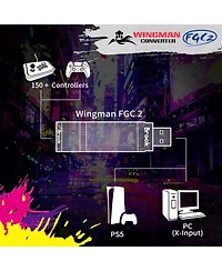 Brook Wingman FGC2 Wired Controller Adapter for PlayStation 5 and Pc
