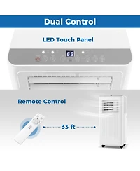Ecooso 10000 Btu Portable Air Conditioner 3 in 1 Ac Unit Fan and Dehumidifier