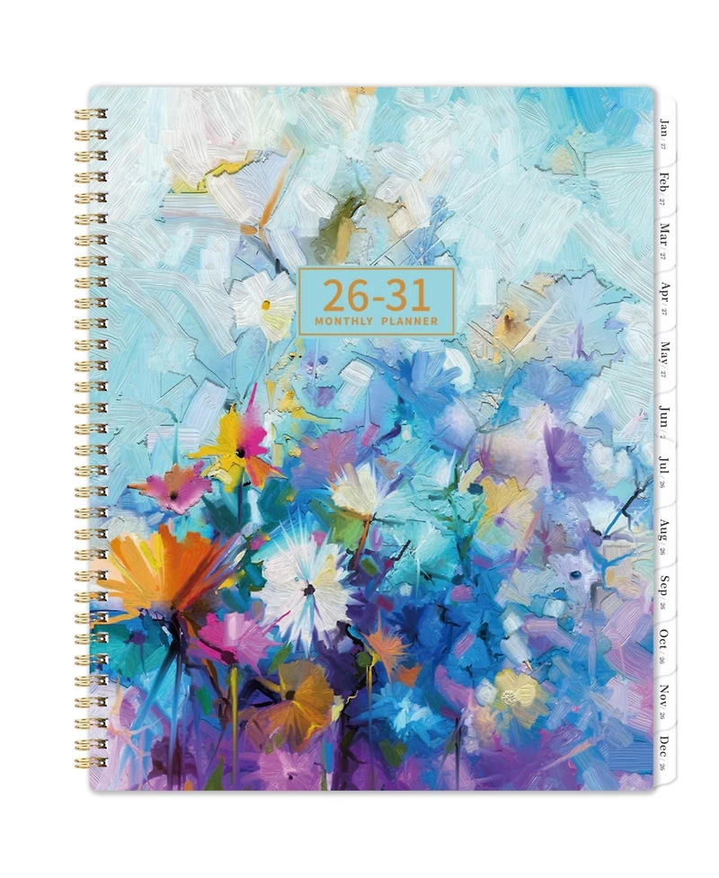 Gnuadz 2026-2031 Monthly Planner 5 Year Calendar Twin-Wire Binding Waterproof Cover