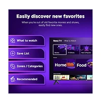 Roku 65" Select Series 4K Qled Smart Tv Dolby Vision Hdr Hdmi Usb Streaming - 65R5D5