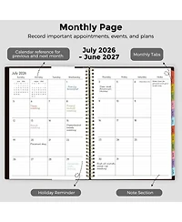 Gnuadz 2026 Hourly Planner 15 30 Minute Weekly Monthly Daily Flower