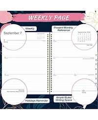 Gnuadz Academic Planner 2026-2027 Weekly Monthly Spiral Tabs