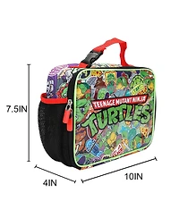 Teenage Mutant Ninja Turtles Tmnt Classic Retro Cartoon Characters and Icons All-Over Print 8" Lunch Bag