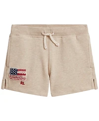 Polo Ralph Lauren Girls' 2T-6X Flag Terry Pull-On Shorts