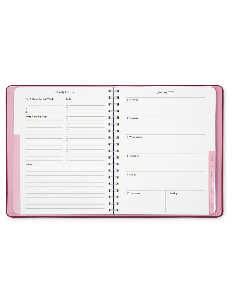 Gnuadz 2026 Planner Weekly Monthly Spiral Stickers