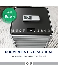 Ecooso 10000 Btu(Ashrae) Portable Air Cooler with Fan and Dehumidifier Mode