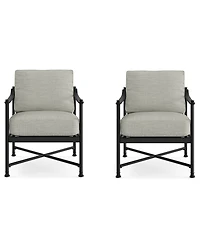 Agio Wellington Outdoor Club Chairs, Set of 2