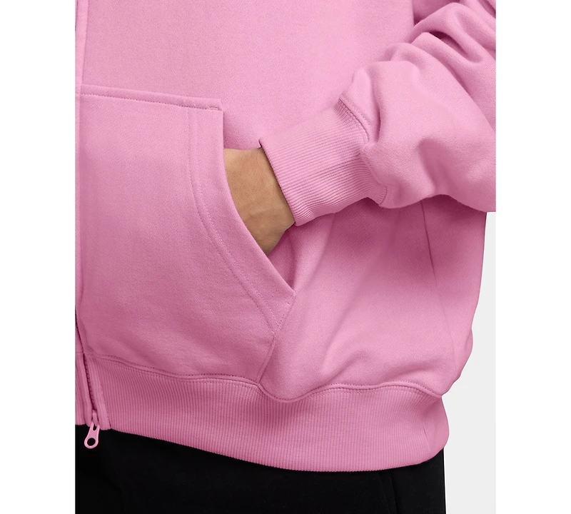 Nike Studio Fleece Women's Light Weight Oversized Full-Zip Hoodie