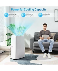 Ecooso 9000 Btu(Ashrae) 3-in-1 Portable Air Conditioner with Remote Control
