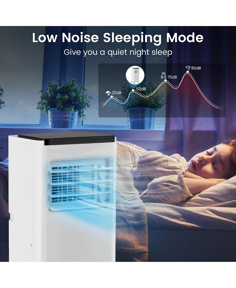 Ecooso 8000 Btu Portable Air Conditioner with Remote Control Cools up to 250/350 Square.Feet