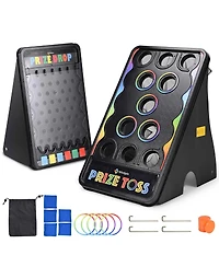 WinSpin Bean Bag Toss Game and Medium Prize Drop Board for Carnival Events School