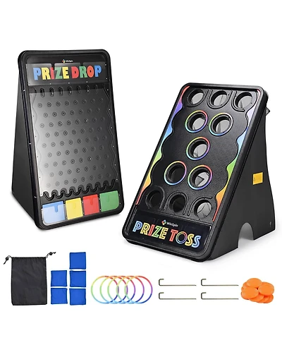 WinSpin Bean Bag Toss Game and Large Prize Drop Board for Carnival Events School