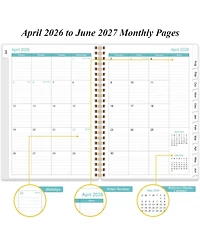 Gnuadz 2026-2027 Daily Monthly Planner 12 Tabs July-June