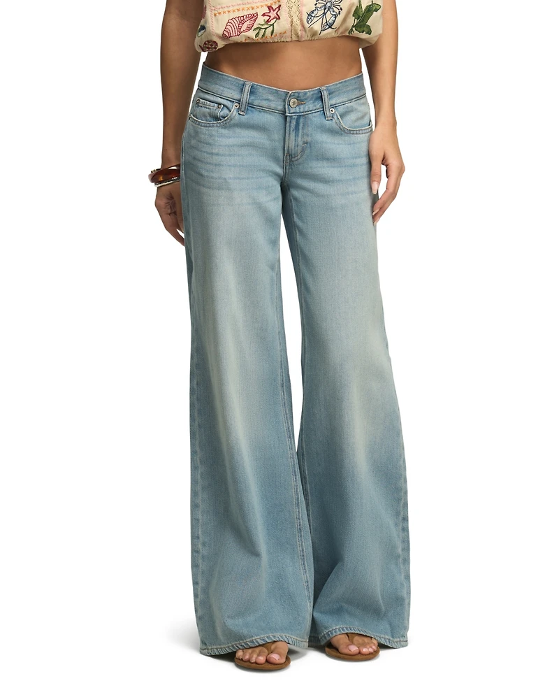 Lucky Brand Women's Liquid Luxe Low-Rise Ultra Wide-Leg Jeans