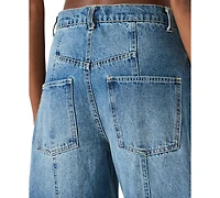 Steve Madden Women's Austin Loose Barrel Ankle Jeans