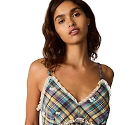 Steve Madden Women's Bryna Sleeveless Embroidered Top