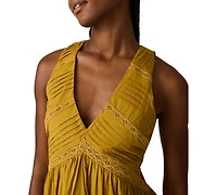 Steve Madden Women's Miah Sleeveless V-Neck Fit & Flare Dress