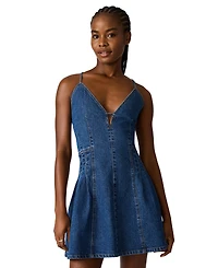 Steve Madden Women's Dianne Sleeveless Denim Mini Dress