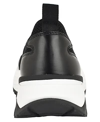 Calvin Klein Women's Abelea Knit Slip-On Chunky Sole Sneakers