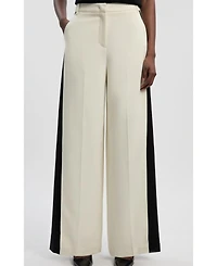 Karen Millen Women's Contrast Colour Wide Leg Trouser