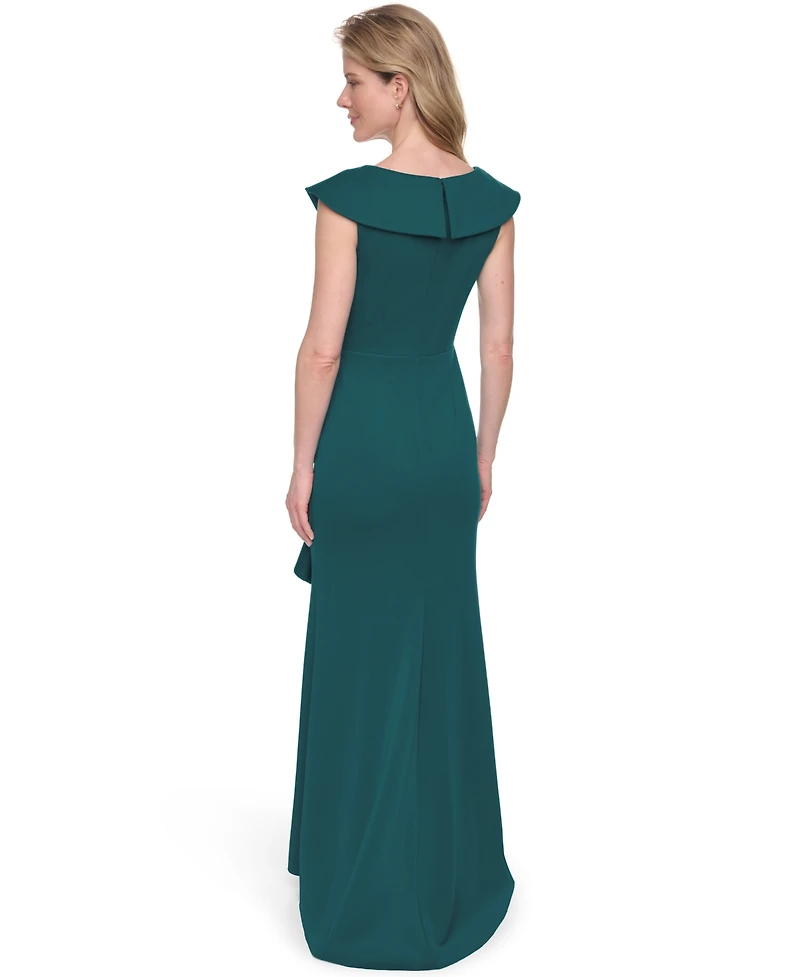 Jessica Howard Women's Scuba V-Neck Gown
