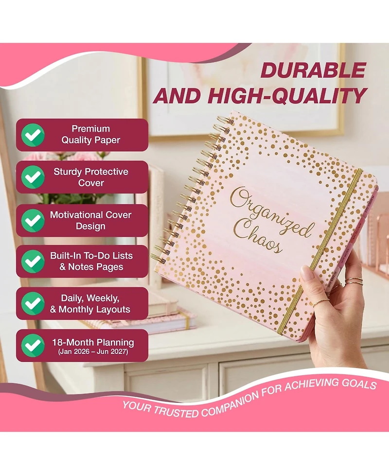 Gnuadz Planner 2026-2027 Hardcover Organizer