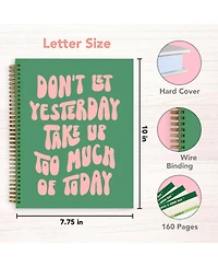 Gnuadz Daily Planner Notebook To Do List Hardcover Spiral Inspirational Quote Students Teens