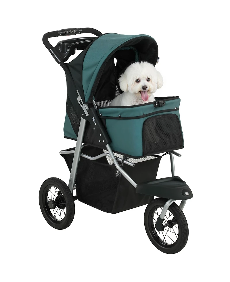 PawHut Foldable Dog Stroller with Wheels for Small Dogs