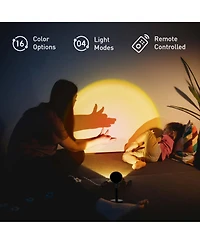 Pursonic Home Wellness Bundle – True Hepa Air Purifier, Sunset Projector Lamp & 6-Pack Essential Oils