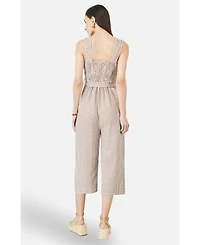 Yumi Women's Stripe Strappy Jumpsuit