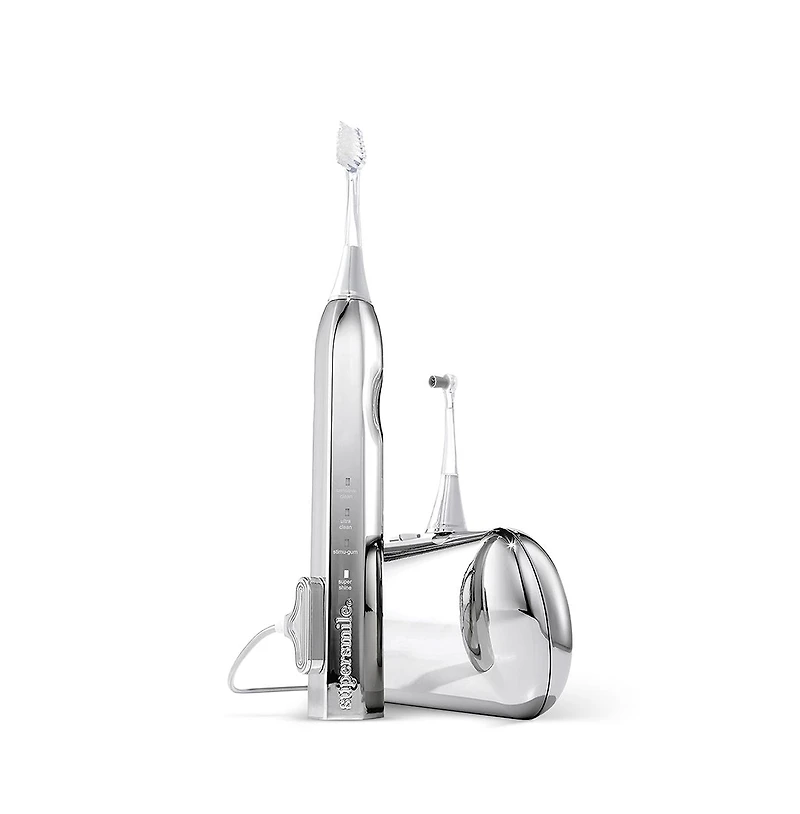 Supersmile Zina45 Deluxe Sonic Pulse Toothbrush - Silver