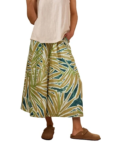 Celtic & Co. Women's Printed Midi Wide Leg Culottes