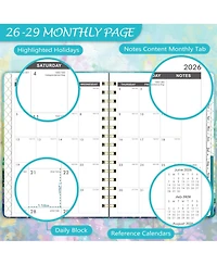 Gnuadz 2026-2029 Monthly Planner 3-Year Tabs Notes Pocket