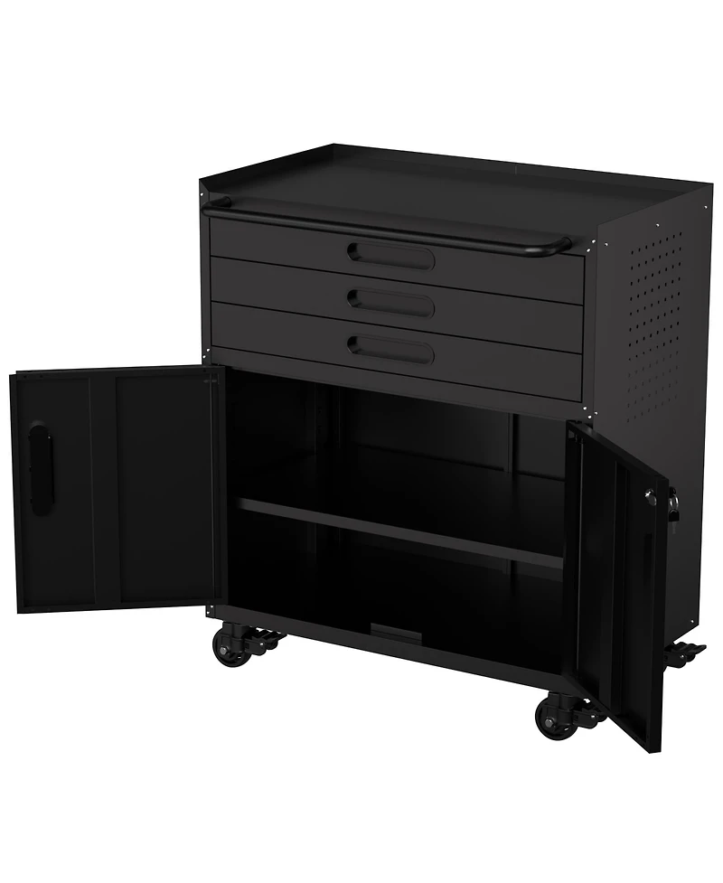 Viyet 34" Rolling Metal Tool Cabinet