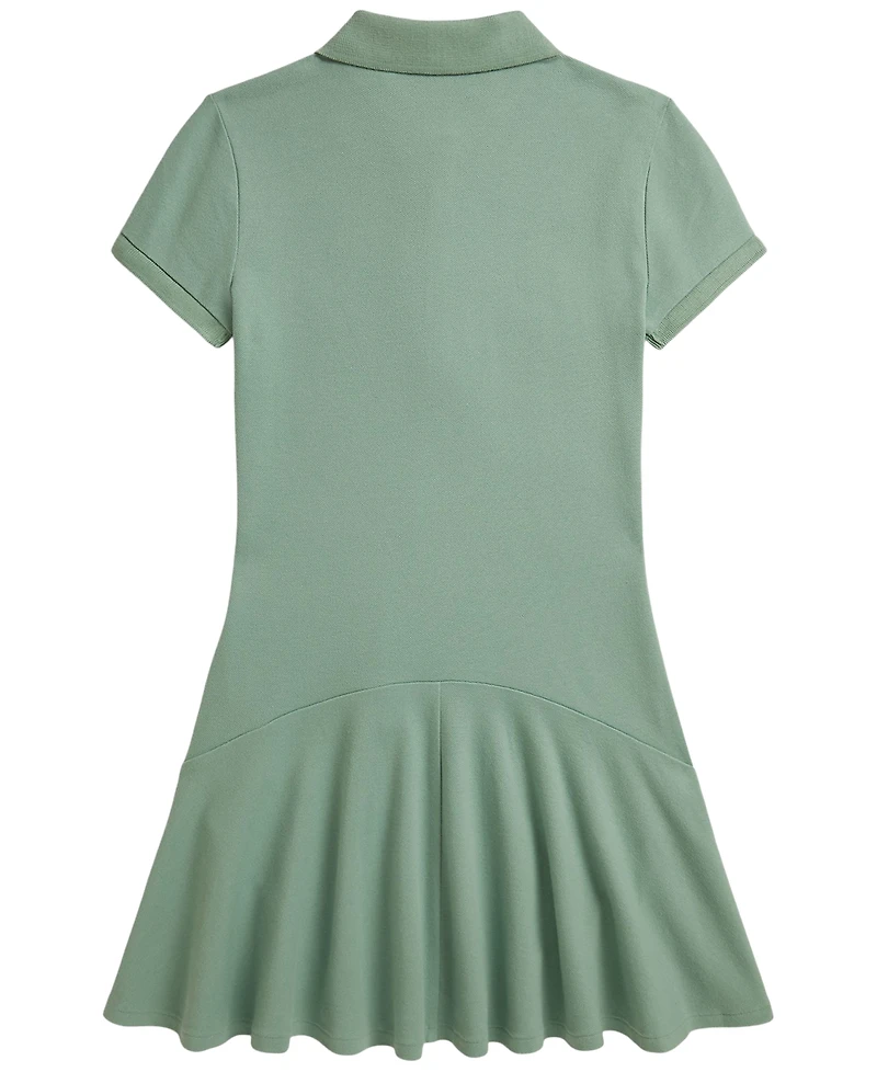 Polo Ralph Lauren Girls' 7-16 Stretch Mesh Short-Sleeve Dress