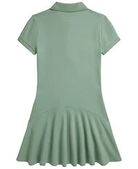 Polo Ralph Lauren Girls' 7-16 Stretch Mesh Short-Sleeve Dress