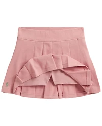 Polo Ralph Lauren Girls' 2T-6X Stretch Mesh Boxy Shirt and Skirt, 2-Piece Set