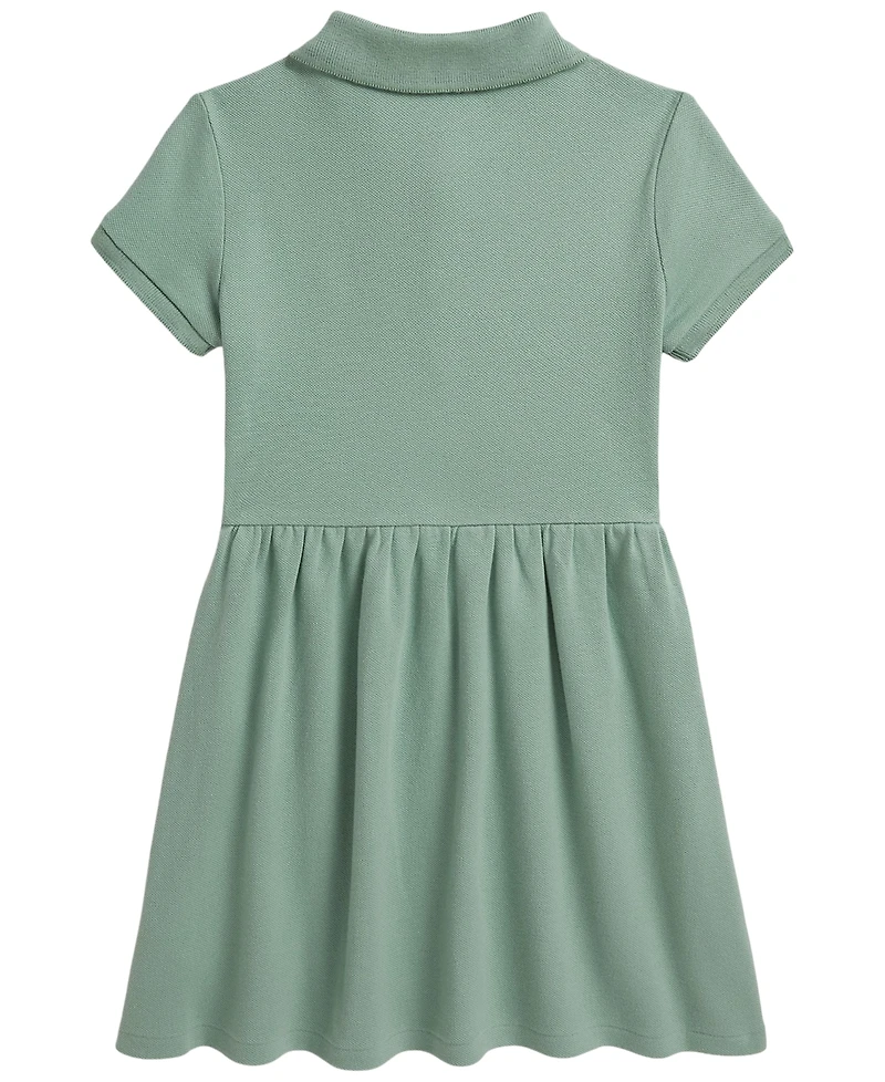 Polo Ralph Lauren Girls' 2T-6X Stretch Mesh Short-Sleeve Dress
